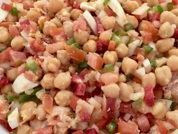 Ensalada de garbanzos.