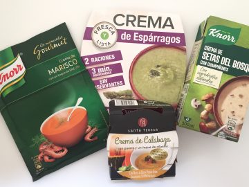 Comparativo cremas precocinadas.