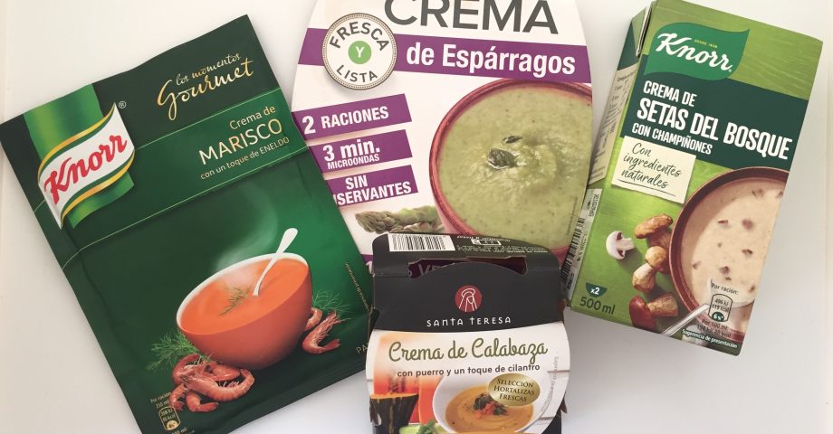Comparativo cremas precocinadas.