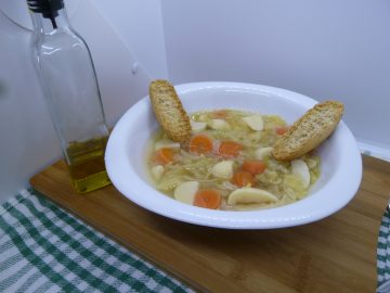 Sopa de verduras.